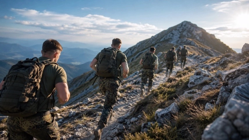 Junge Erwachsene in einem neutralen Beratungsraum zur Wehrerfassung und zum neuen Wehrdienst der Bundeswehr