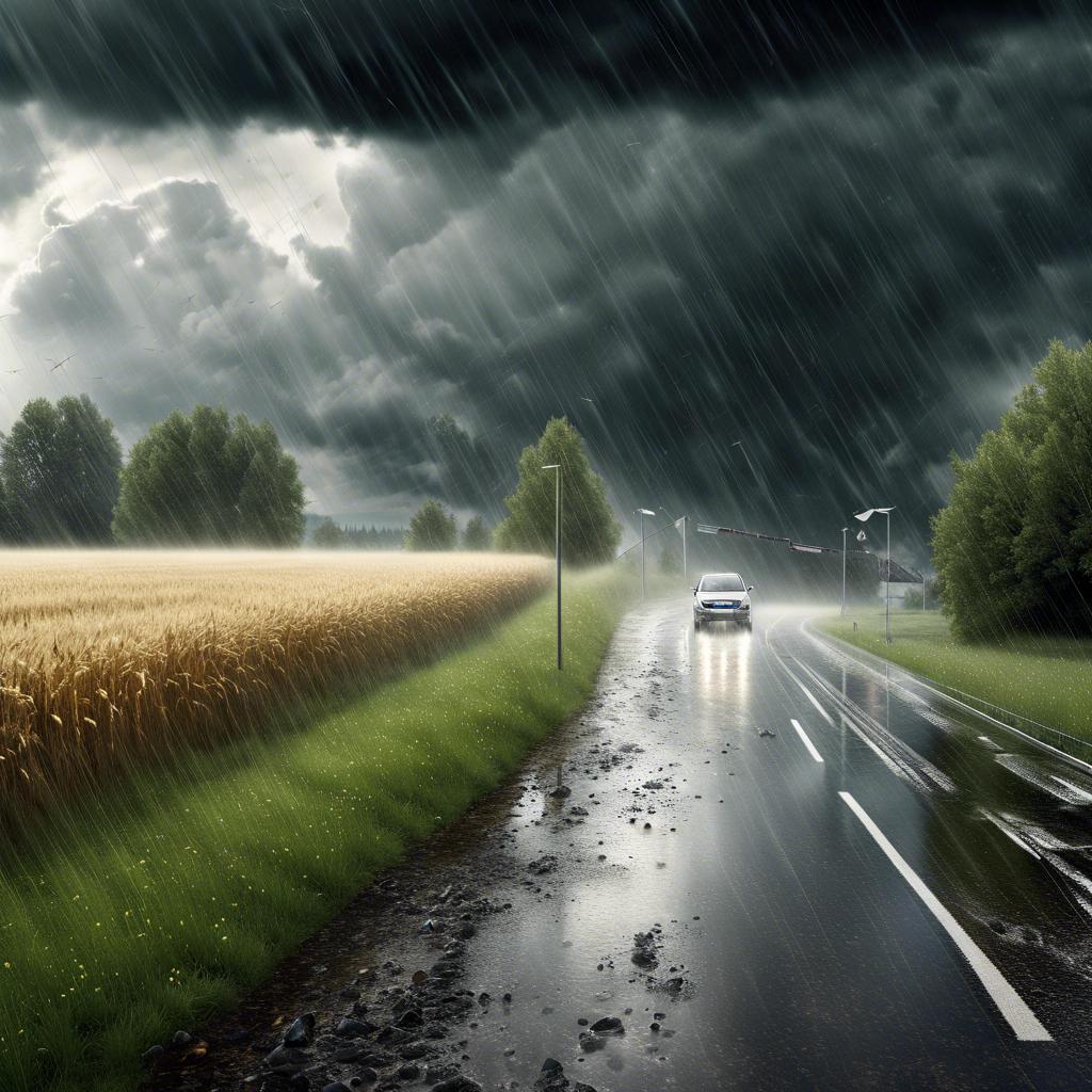 Wetterdienst gibt Warnung vor heftigen Regenfällen in Bayern aus