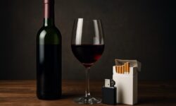Wein und Zigaretten