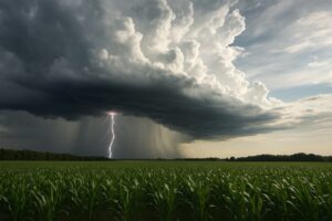 Gewitter über Bayern