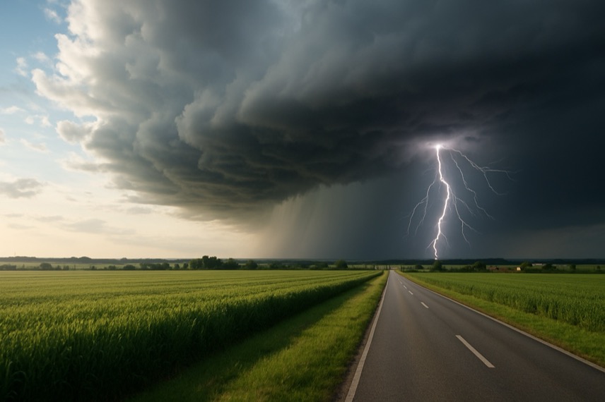Blitz und Gewitter