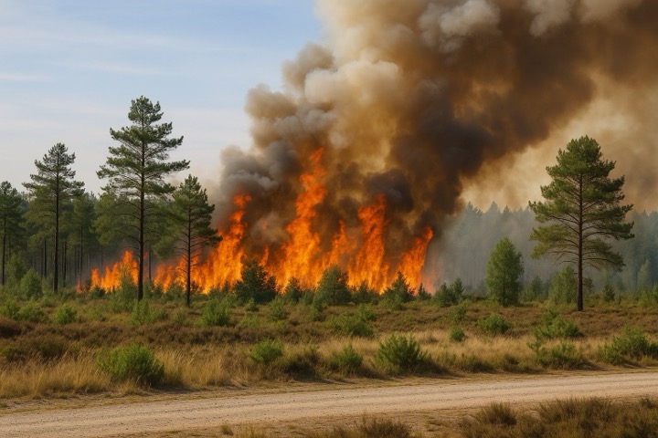 Feuer in Gohrischheide