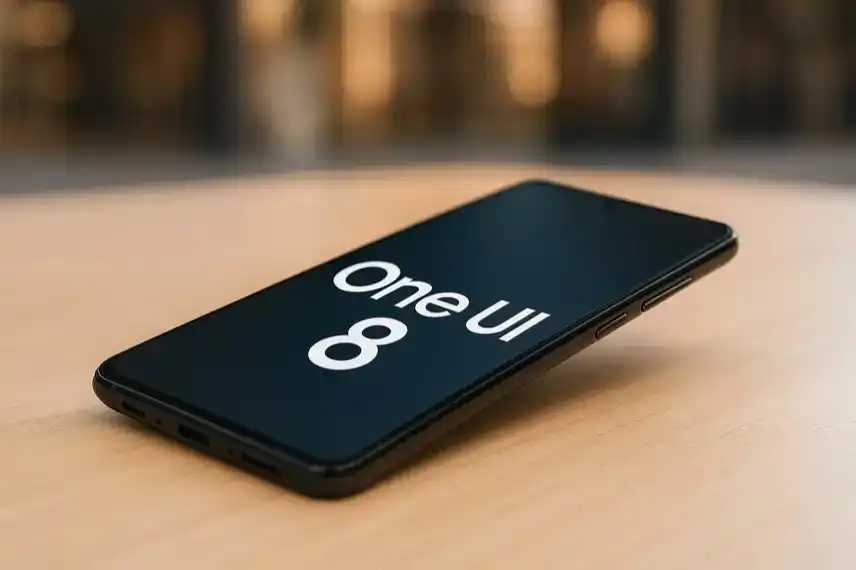 Samsung Galaxy Smartphone Symbolbild mit One UI 8 Update, fotorealistisch, neutral, als Nachstellung für Newsartikel zum Software-Rollout.