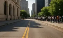 Foto zu Charlie Kirks Gedenkfeier – generische Stadtansicht mit Menschenmenge, stellvertretend für die öffentliche Diskussion über Vergebung und politische Gewalt.