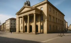Kulturgemeinschaft Stuttgart – repräsentatives Gebäude mit klassischer Architektur, aufgenommen in fotorealistischer Darstellung.