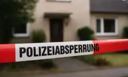 Oldenburg Familiendrama: Polizeiband vor Wohnhaus als Illustration einer Tötungstat mit vier Toten im Stadtteil Osternburg.