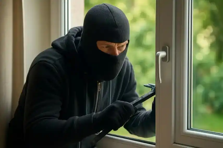 Einbruchversuch durch das Fenster