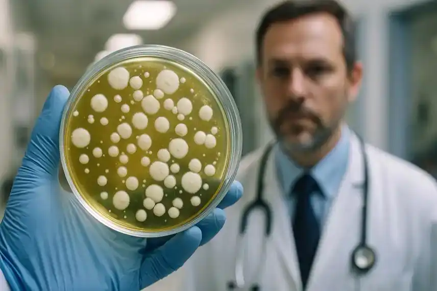 Pilzkultur in einer Petrischale