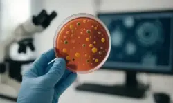 Fotorealistisches Labor mit Glasgefäßen, Pipetten und unscharfen wissenschaftlichen Geräten im Hintergrund, ohne Menschen dargestellt.