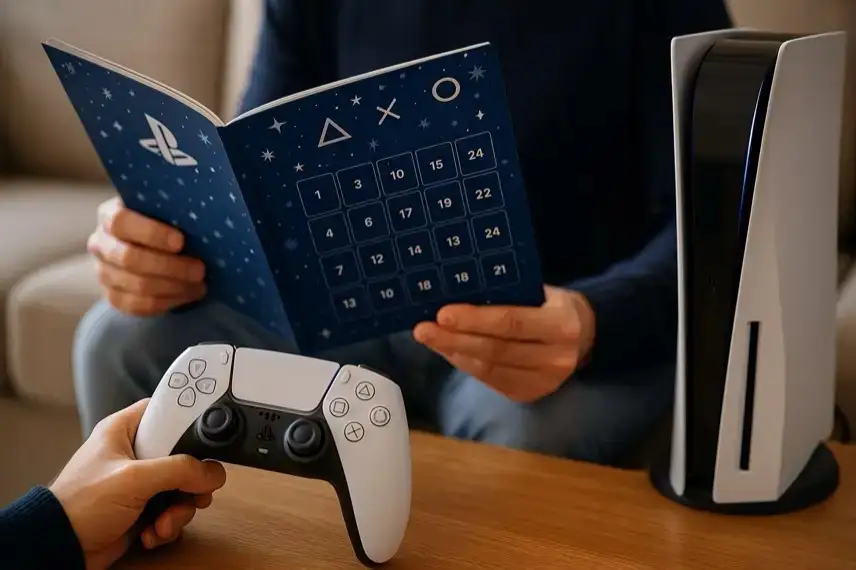 Moderner schwarzer Gaming-Controller auf hellem Holztisch, mit weicher Tiefenschärfe und neutralem Hintergrund.