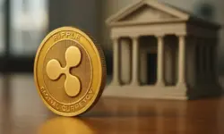 Moderne, helle Innenansicht eines zeitgenössischen Bankgebäudes mit Glasflächen und klarer Architektur.