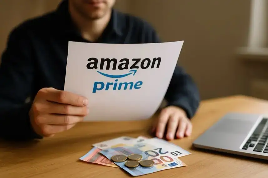 Nahaufnahme eines stilisierten Finanz- und Vertragsmotivs mit Dokumenten und digitalem Gerät, neutral arrangiert als Symbolbild.