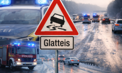 Glatteis-Chaos auf der A9 bei Bayreuth: Neun Unfälle mit 38 Fahrzeugen