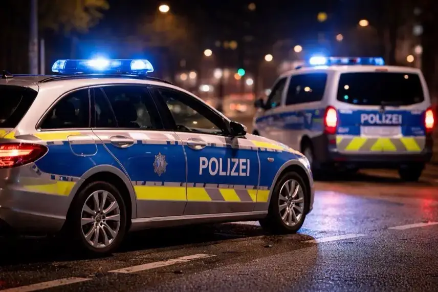 Absperrband und Blaulicht bei Polizeieinsatz nach Messerangriff auf Karnevalsparty in Leverkusen
