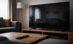Ausgeschalteter Fernseher in Wohnzimmer als Symbol für Tod von Frank aus Salzgitter bei Hartz und herzlich