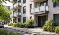 Modernes Wohngebäude in Berlin als Standort für Schutzplätze für gewaltbetroffene Frauen und Frauenhaus