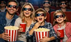 Weltraumszene mit Planeten, Sternen und stilisiertem Charakter als Symbol für Super Mario Galaxy Film und Nintendo Universum